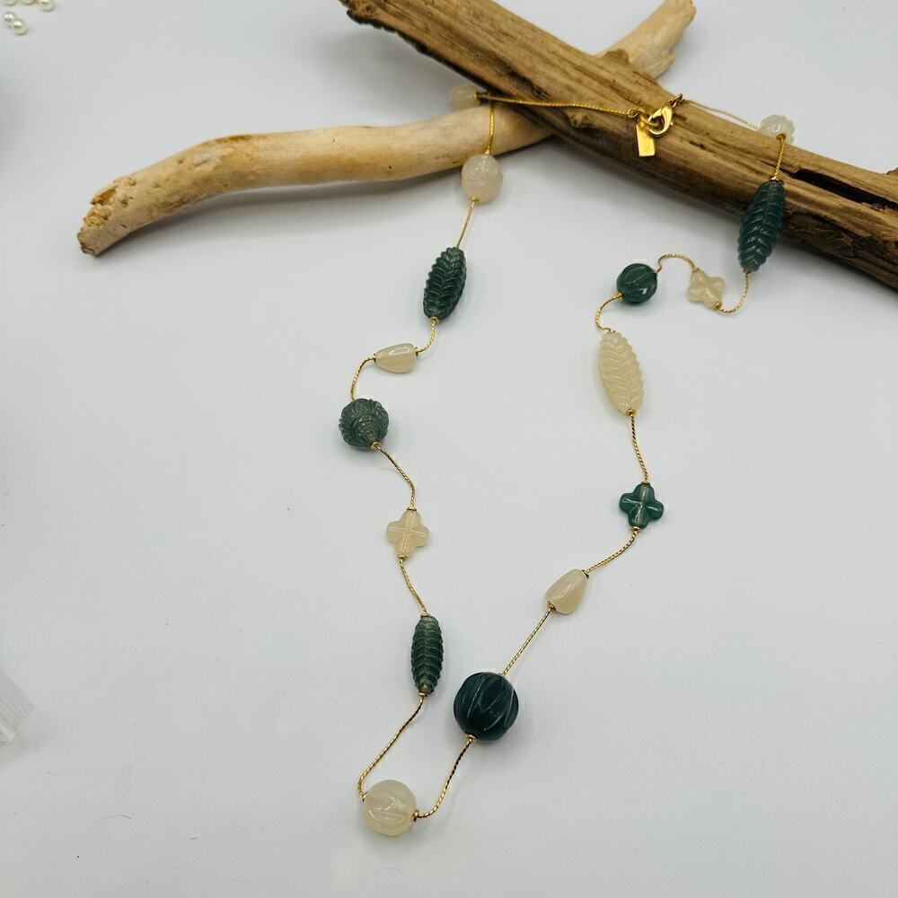 Talbots Jelly Lucite Bead Layering Statement Necklace